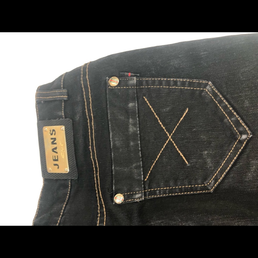 Gucci jeans quilted lined